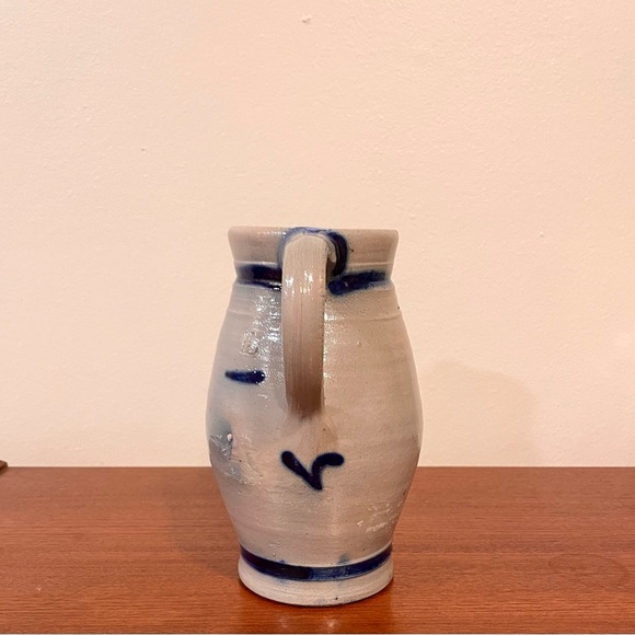 Vintage German salt glazed pottery pitcher 1 liter VGUC - Picture 4 of 6